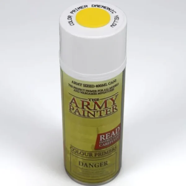 Army Paints - Colour Primer: Daemonic Yellow - Miniature Marvels: Airplane Models & Painted Dice* Shop All