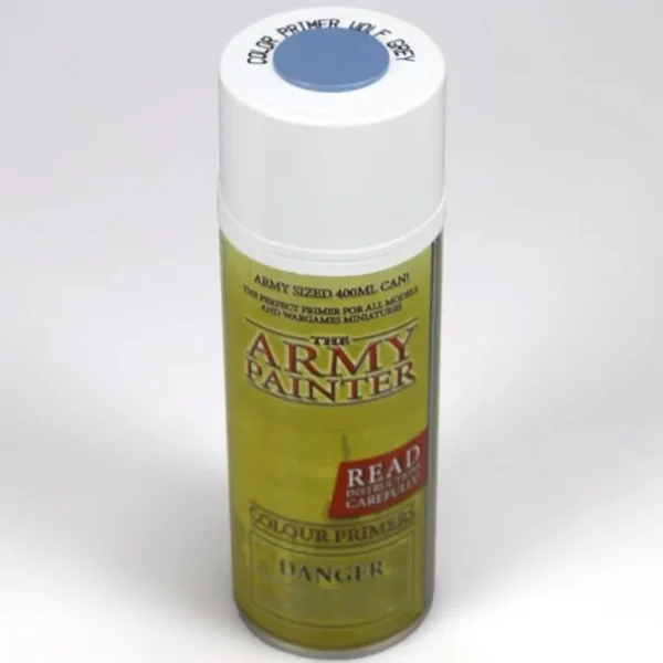 Army Paints - Colour Primer: Wolf Grey - Miniature Marvels: Airplane Models & Painted Dice* Shop All