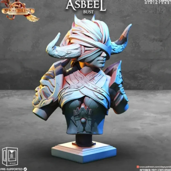 Asbeel Bust - Miniature Marvels: Airplane Models & Painted Dice* Shop All