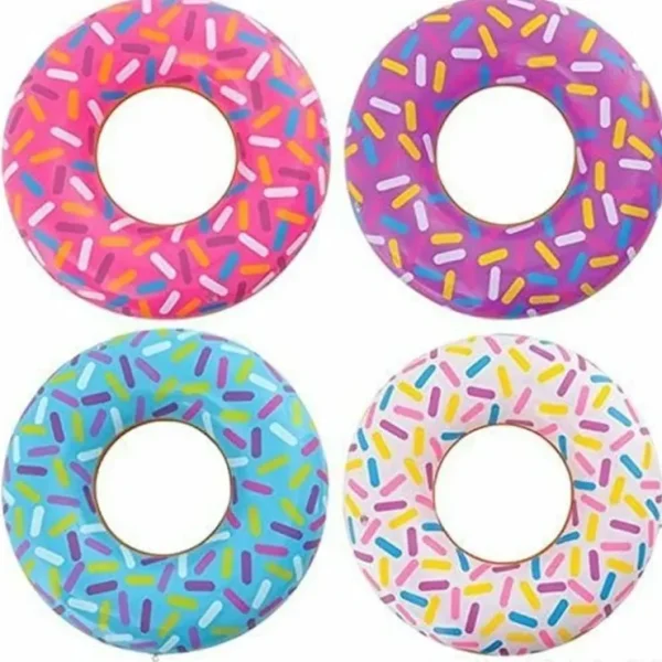 Online 12 - Assorted 18" Sprinkle Donut Inflatable Pool Party Decoration Float Blow Up - Miniature Marvels: Airplane Models & Painted Dice Egpull