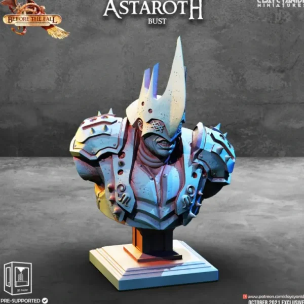Astaroth Bust - Miniature Marvels: Airplane Models & Painted Dice* Shop All