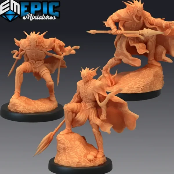 New Atlantean Knights - Miniature Marvels: Airplane Models & Painted Dice Miniature