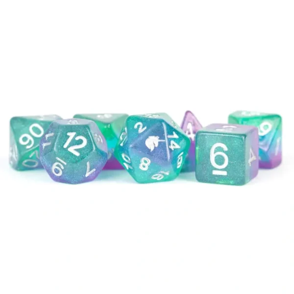 Discount Aurora 16mm Poly Dice Set MET 712 - Miniature Marvels: Airplane Models & Painted Dice Dice