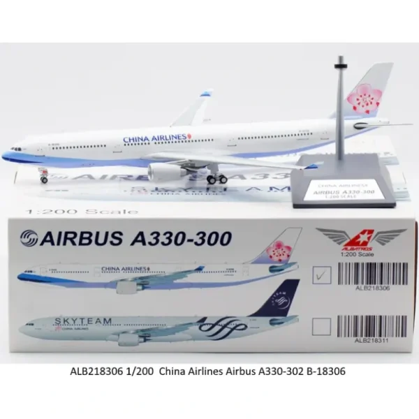 Aviation200 ALB218306 1:200 China Airlines Airbus A330-302 - Miniature Marvels: Airplane Models & Painted Dice* Airplane Model