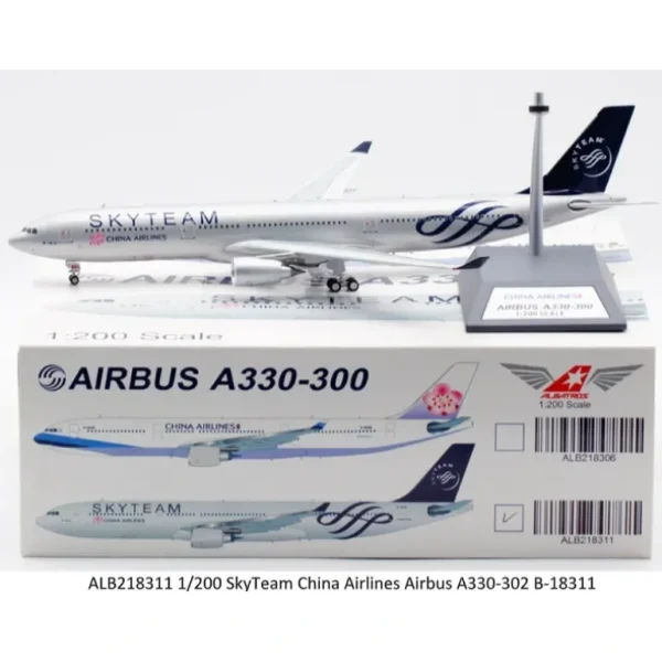 Aviation200 ALB218311 1:200 Sky Team China Airlines Airbus A330-202 - Miniature Marvels: Airplane Models & Painted Dice* Airplane Model