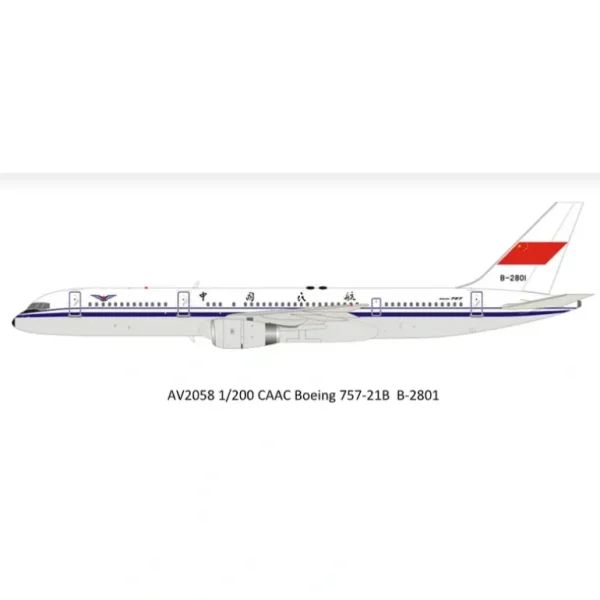 Aviation200 AV2058 1:200 CAAC Boeing 757-12B - Miniature Marvels: Airplane Models & Painted Dice* Airplane Model
