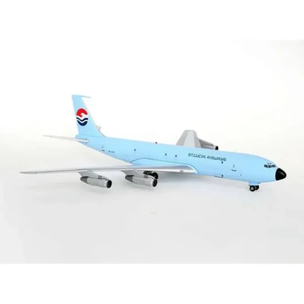 Aviation200 AV27070611B 1:200 St.Lucia Airways Boeing 707-300 JB-SLF - Miniature Marvels: Airplane Models & Painted Dice* Airplane Model