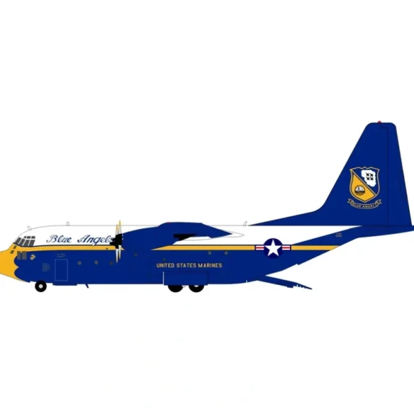 *Aviation200 AV2BA001 1:200 USMC Blue Angels C-130T "Fat Albert" - Miniature Marvels: Airplane Models & Painted Dice* Airplane Model