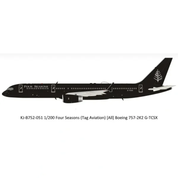 *Aviation200 KJ-B752-051 1:200 Four Seasons Boeing 757-2K2 - Miniature Marvels: Airplane Models & Painted Dice* Airplane Model