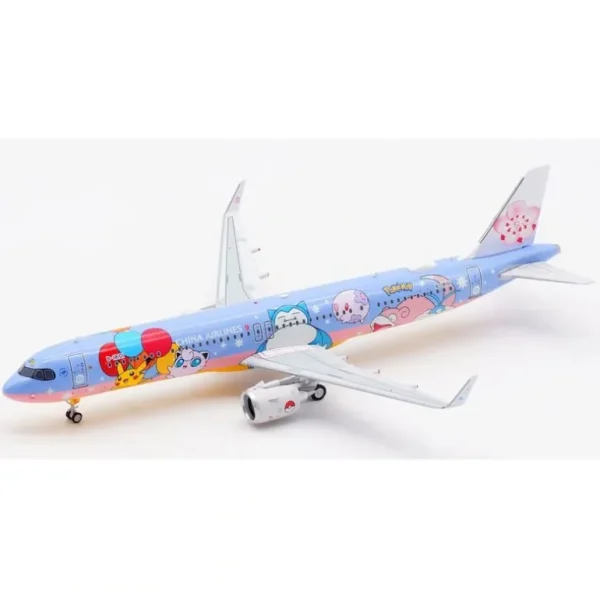 *Aviation200 WB2013 1:200 China Airlines Airbus A321-271 B-18101 "Pikachu Jet" - Miniature Marvels: Airplane Models & Painted Dice* Airplane Model