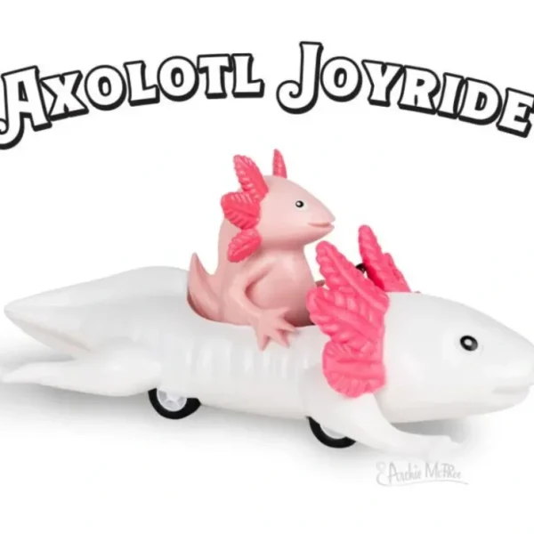 Cheap Axolotl Joyride: Cute Pink Pull Back Car Racing Child Toy - Archie McPhee - Miniature Marvels: Airplane Models & Painted Dice Egpull