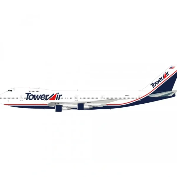 *B Models B-742-LL001 1:200 Tower Air Boeing 747-200 "Liar Liar" film N618FF - Miniature Marvels: Airplane Models & Painted Dice* Airplane Model
