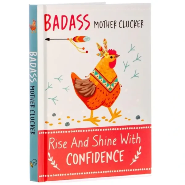 Outlet Badass Mother Clucker - Rise and Shine With Confidence Quote Hardcover Book - Miniature Marvels: Airplane Models & Painted Dice Egpull