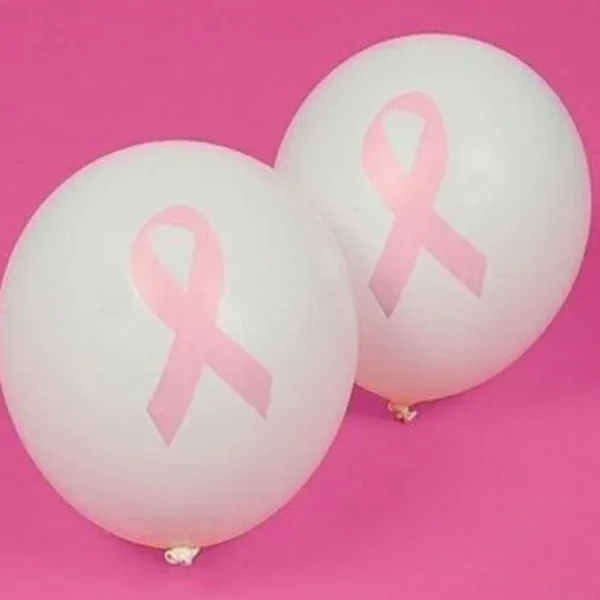 Clearance 48 BALLOONS ~ Pink Breast Cancer Awareness Ribbon Cure Party Decorations (4 dz) - Miniature Marvels: Airplane Models & Painted Dice Egpull