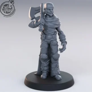 New Bandit Axe On Shoulder - Miniature Marvels: Airplane Models & Painted Dice Miniature