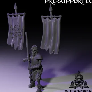 Banner Holder - Miniature Marvels: Airplane Models & Painted Dice* Miniature