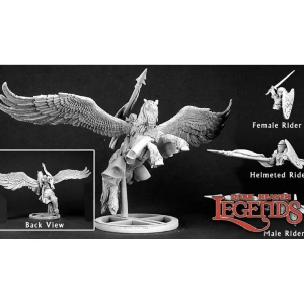 Cheap Barros & Tempest, Paladin on Peguasus: Dark Heaven Legends RPR 03096 - Miniature Marvels: Airplane Models & Painted Dice Miniature