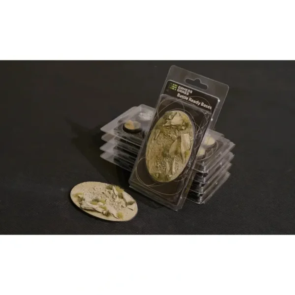 Battle Ready Bases - Arid Steppe: Oval 105mm (x1) LTG GSG-GGB-ASO105 - Miniature Marvels: Airplane Models & Painted Dice* Shop All
