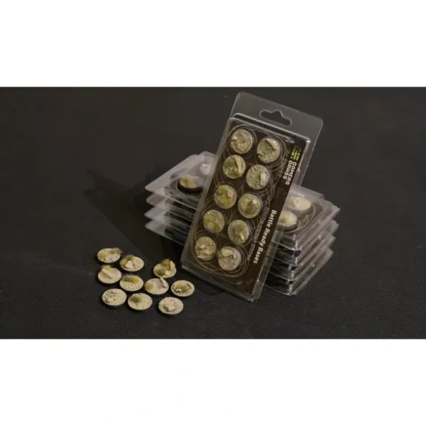 Battle Ready Bases - Arid Steppe: Round 25mm (x10) LTG GSG-GGB-ASR25 - Miniature Marvels: Airplane Models & Painted Dice* Shop All