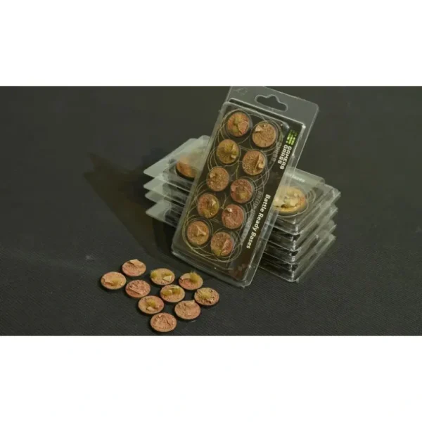 Battle Ready Bases - Badlands: Round 25mm (x10) LTG GSG-GGB-BLR25 - Miniature Marvels: Airplane Models & Painted Dice* Shop All