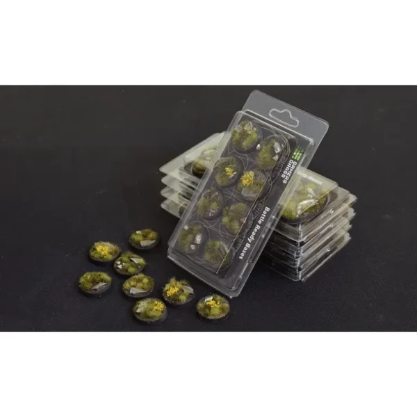Battle Ready Bases - Highland: Round 32mm (x8) LTG GSG-GGB-HLR32 - Miniature Marvels: Airplane Models & Painted Dice* Shop All