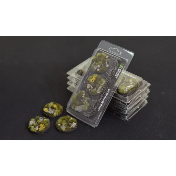 Battle Ready Bases - Highland: Round 50mm (x3) LTG GSG-GGB-HLR50 - Miniature Marvels: Airplane Models & Painted Dice* Shop All