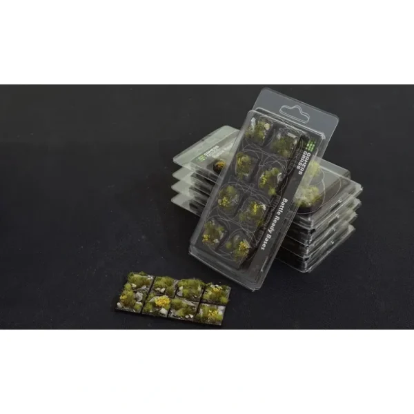 Battle Ready Bases - Highland: Square 25mm (x8) LTG GSG-GGB-HLSQ25 - Miniature Marvels: Airplane Models & Painted Dice* Shop All