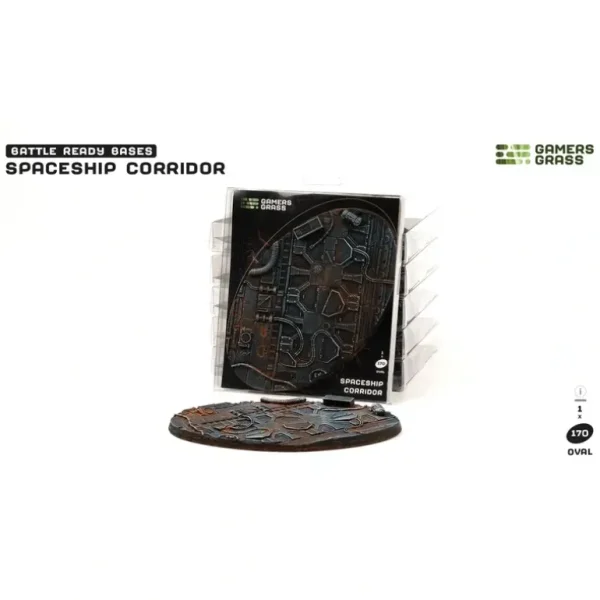 Battle Ready Bases - Spaceship Corridor: Oval 170mm (x1) LTG GSG-GGB-SPO170 - Miniature Marvels: Airplane Models & Painted Dice* Shop All