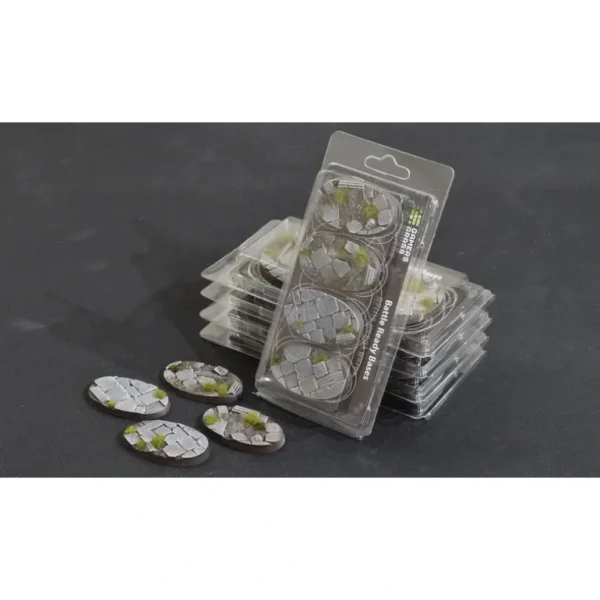 Battle Ready Bases - Temple: Oval 60mm (x4) LTG GSG-GGB-TO60 - Miniature Marvels: Airplane Models & Painted Dice* Shop All