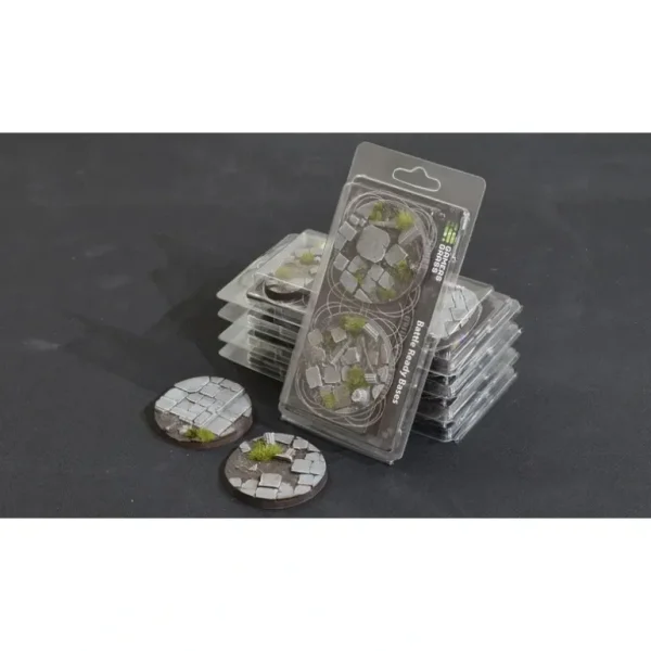Battle Ready Bases - Temple: Round 60mm (x2) LTG GSG-GGB-TR60 - Miniature Marvels: Airplane Models & Painted Dice* Shop All