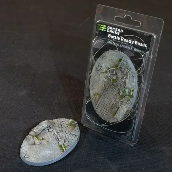 Battle Ready Bases - Urban Warfare: Oval 105mm (x1) LTG GSG-GGB-UWO105 - Miniature Marvels: Airplane Models & Painted Dice* Shop All