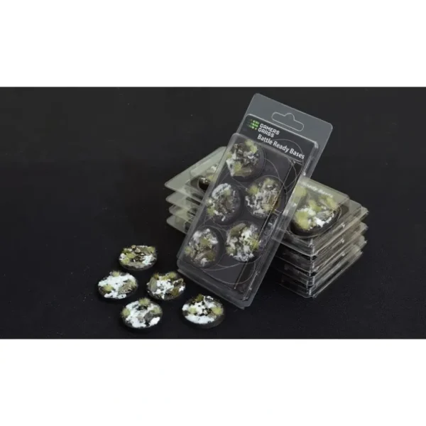 Battle Ready Bases - Winter: Round Lip 40mm (x5) LTG GSG-GGB-WRL40 - Miniature Marvels: Airplane Models & Painted Dice* Shop All