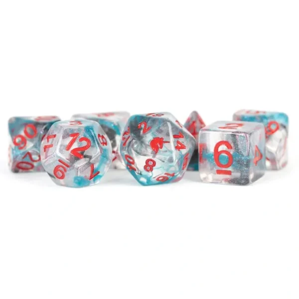 Best Battle Wounds 16mm Poly Dice Set MET 718 - Miniature Marvels: Airplane Models & Painted Dice Dice