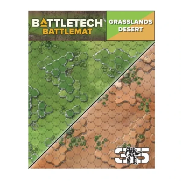 BattleTech: Battle Mat: Grasslands Desert - Miniature Marvels: Airplane Models & Painted Dice* Shop All