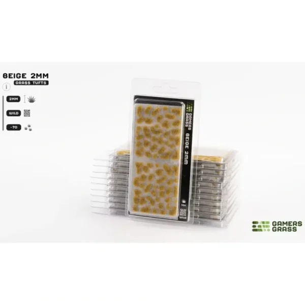 Beige (2mm) Tuft - Wild LTG GSG-GG2-BE - Miniature Marvels: Airplane Models & Painted Dice* Shop All