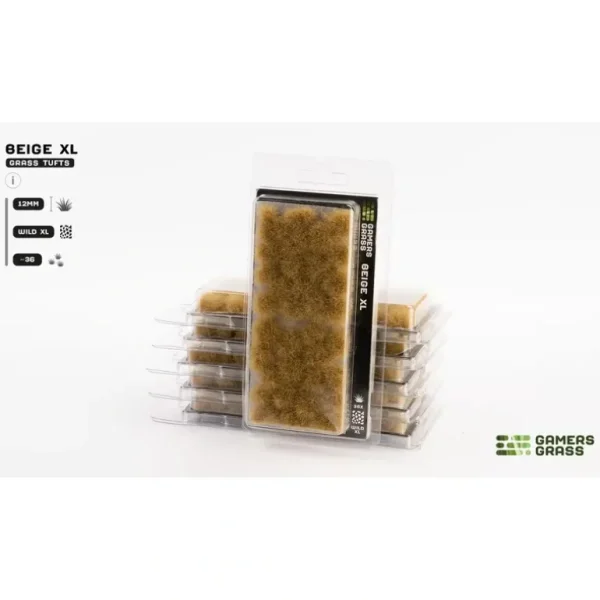 Beige XL (12mm) Tuft - Wild LTG GSG-GG12-BE - Miniature Marvels: Airplane Models & Painted Dice* Shop All
