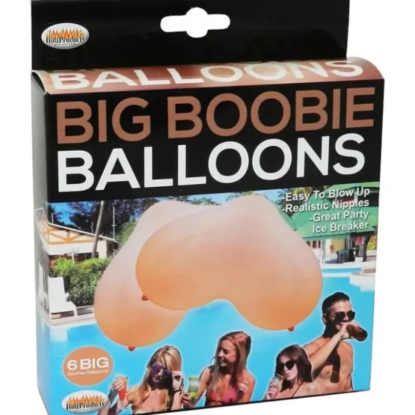 Cheap 6 Big Boobie Balloons - Fun Gag Gift Adult Novelty Party Decoration - Beige - Miniature Marvels: Airplane Models & Painted Dice Egpull