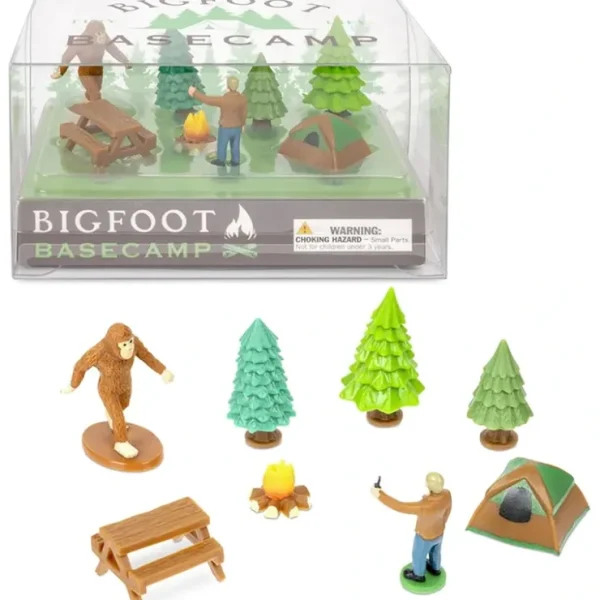 Flash Sale BIGFOOT BASECAMP - Miniature Figurines Toy Art Craft Play Set - Archie McPhee - Miniature Marvels: Airplane Models & Painted Dice Egpull