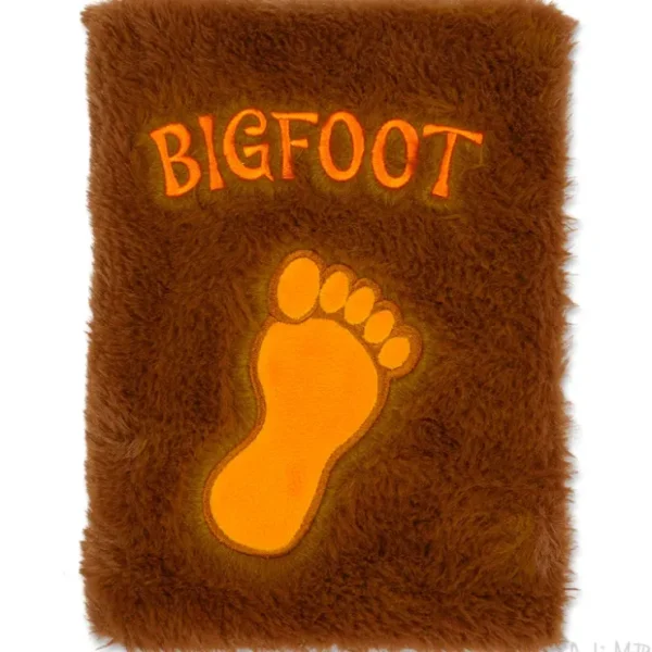 Best BIGFOOT Fuzzy Notebook - Sasquatch Journal Sketchbook Diary - Archie McPhee - Miniature Marvels: Airplane Models & Painted Dice Egpull