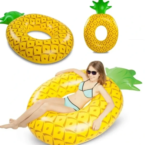 Best BigMouth Inc - Giant 6" FOOT Pineapple Inflatable Swimming Pool Float Raft Tube - Miniature Marvels: Airplane Models & Painted Dice Egpull