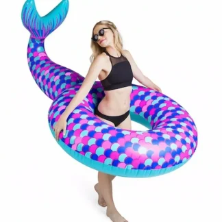 Flash Sale BigMouth Inc - MERMAID TAIL Inflatable Swimming Pool Summer Float Raft Tube - Miniature Marvels: Airplane Models & Painted Dice Egpull