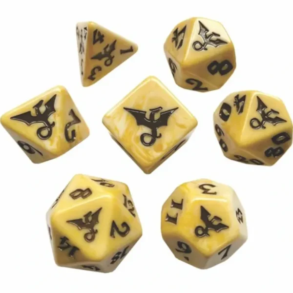 Black Oak Workshop - Dragons - Dracolich 7 Set of Dice - Miniature Marvels: Airplane Models & Painted Dice* Shop All