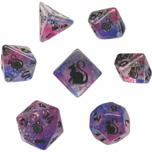 Black Oak Workshop - Kitty Clacks - Ripley 7 Set of Dice - Miniature Marvels: Airplane Models & Painted Dice* Shop All