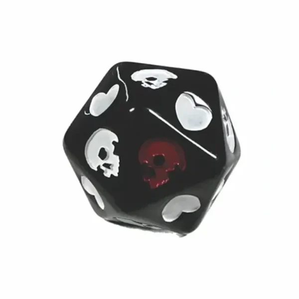 Black Oak Workshop - Single D20 - Death Save - Miniature Marvels: Airplane Models & Painted Dice* Shop All
