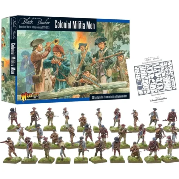Black Powder - American War of Independence: Colonial Militia Men - Miniature Marvels: Airplane Models & Painted Dice* Shop All