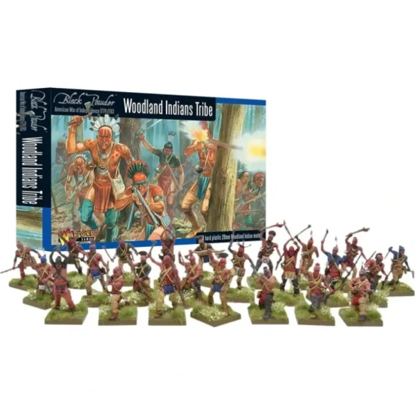 Black Powder - American War of Independence: Native American Woodland Indians Tribe - Miniature Marvels: Airplane Models & Painted Dice* Shop All