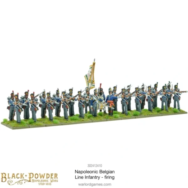 Black Powder - Napoleonic Belgians: Line Infantry Firing - Miniature Marvels: Airplane Models & Painted Dice* Shop All