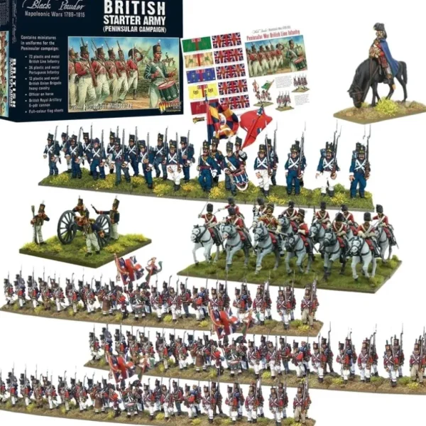 Black Powder - Napoleonic British: Napoleonic British Starter Army (Peninsular Campaign) - Miniature Marvels: Airplane Models & Painted Dice* Shop All