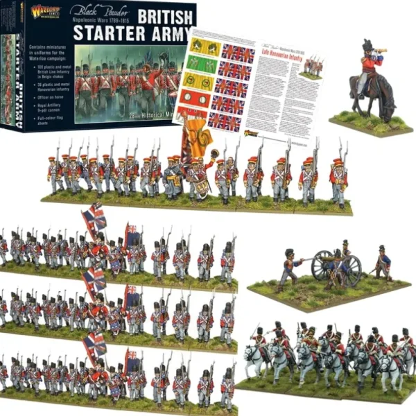 Black Powder - Napoleonic British: Starter Army (Waterloo Campaign) - Miniature Marvels: Airplane Models & Painted Dice* Shop All
