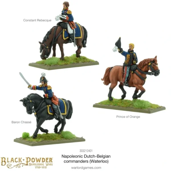 Black Powder - Napoleonic Dutch-Belgians: Commanders (Waterloo) - Miniature Marvels: Airplane Models & Painted Dice* Shop All